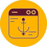 Anchor Text Vector Icon