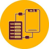 icono de vector de transferencia de datos