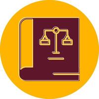 Law Book Vector Icon