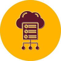 Cloud Server Vector Icon