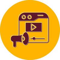 Video Marketing Vector Icon