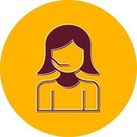 Customer Service Agent Vector Icon