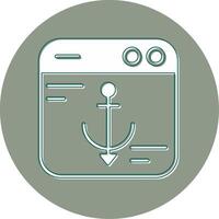 Anchor Text Vector Icon