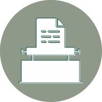 Typewriter Vector Icon