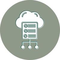 Cloud Server Vector Icon