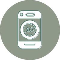 Mobile Phone Stopwatch Vector Icon