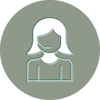 Customer Service Agent Vector Icon