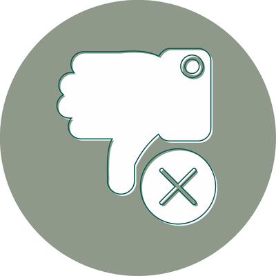 Dislike Vector Icon