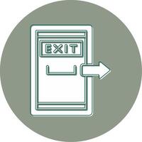 Exit Door Vector Icon