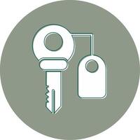 Room Key Vector Icon