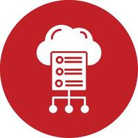 Cloud Server Vector Icon