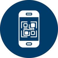 icono de vector de código qr