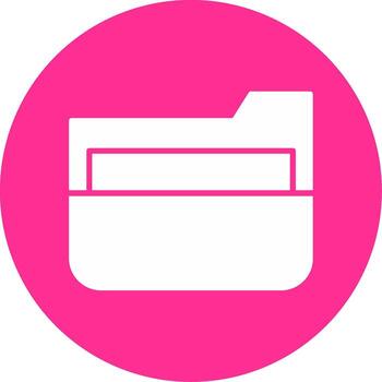 icono de vector de carpeta