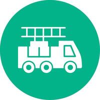 Ladder Truck Vector Icon