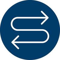 Zigzag Arrow Vector Icon