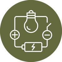 icono de vector de circuito eléctrico