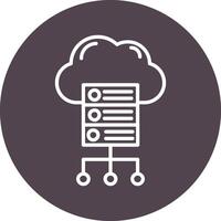 Cloud Server Vector Icon