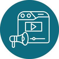 Video Marketing Vector Icon