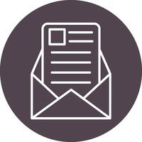 icono de vector de correo electrónico