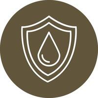 Water Resistant Vector Icon