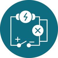 icono de vector de circuito eléctrico