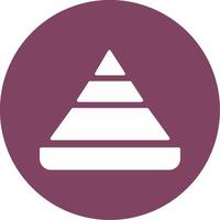 Pyramid Chart Vector Icon