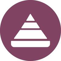 Pyramid Chart Vector Icon