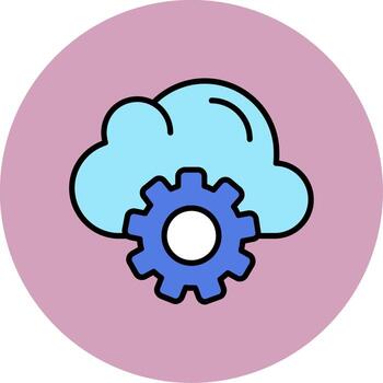 Cloud Computing Vector Icon