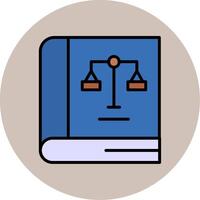 Law Book Vector Icon