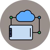 icono de vector de transferencia de datos