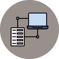 datos transfe vector icono