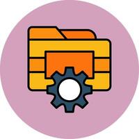Folder Management Vector Icon