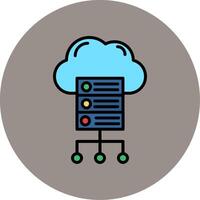 Cloud Server Vector Icon