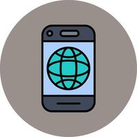 Mobile Internet Vector Icon
