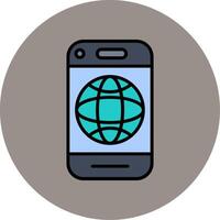 Mobile Internet Vector Icon