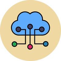 Cloud Configuration Vector Icon