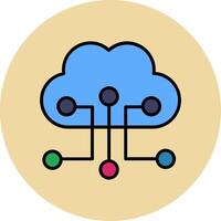 Cloud Configuration Vector Icon