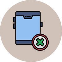 No Cellphone Vector Icon