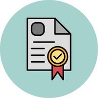 certificado vector icono