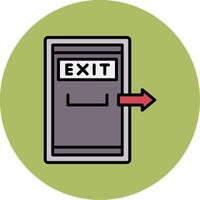 Exit Door Vector Icon