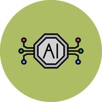 Artificial Intelligence Vector Icon