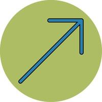 Up Right Arrow Vector Icon