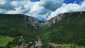 Aerial view Zadiel valley in Slovakia video