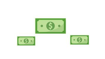 2d animación Finanzas billetera transferir dinero 4k animación vídeo imágenes con alfa canal. video