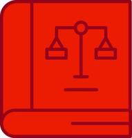 Law Book Vector Icon