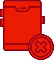 No Cellphone Vector Icon