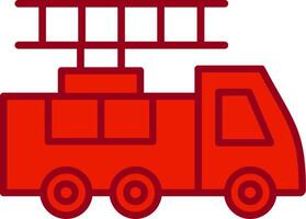 Ladder Truck Vector Icon