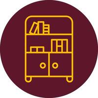 Bookshelf Vector Icon