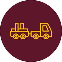 Baggage Truck Vector Icon