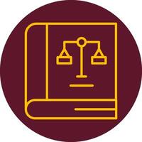 Law Book Vector Icon